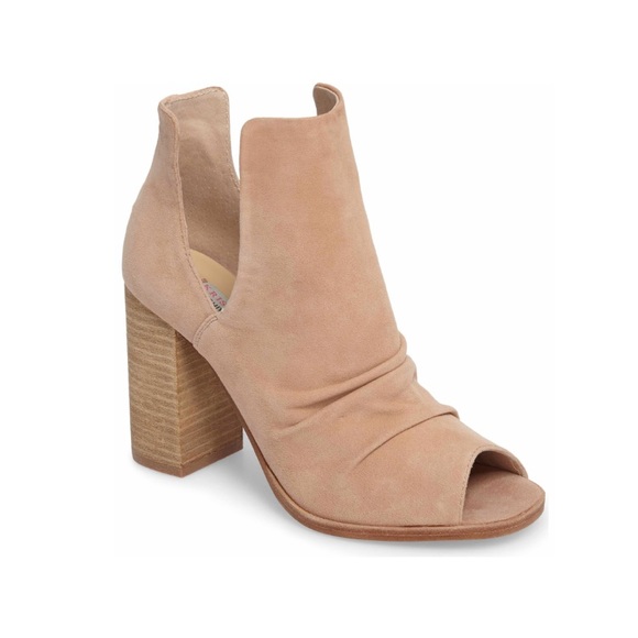 lash peep toe bootie